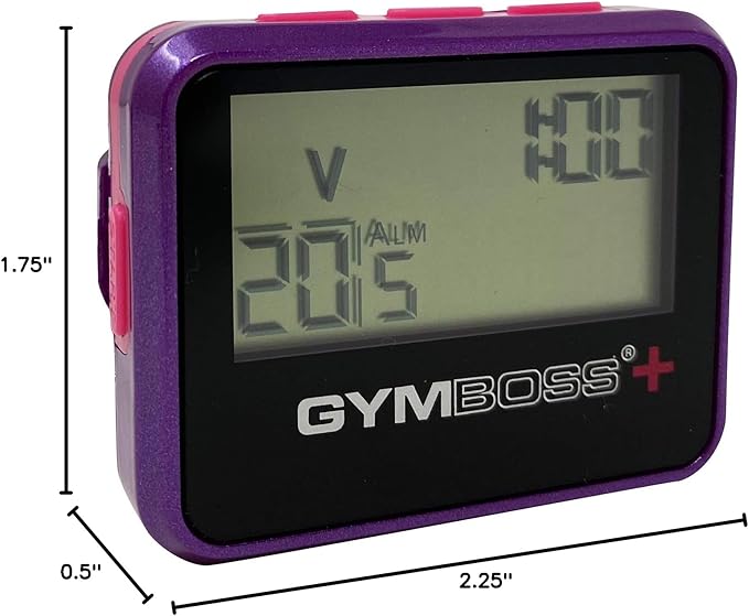Gymboss Plus Interval Timer and Stopwatch (Violet/Pink)