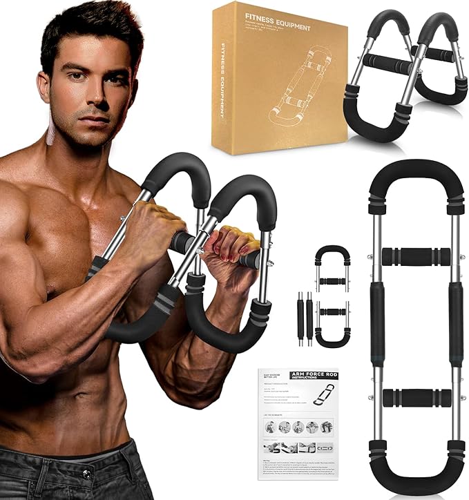Twister Arm Trainer, 20-120 lb Adjustable Chest Workout Equipment, Gifts for Men Women, Forearm Strengthener Arm Exercise Equipment Ideas Gifts for Dad Husband,Chest Trainer for Home Workout Equipment