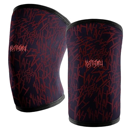 Katamu Premium Weightlifting, Powerlifting, Squats, Athletic and Fitness Knee Support Sleeve | Knee Sleeve for Men and Women | The Joker, Large