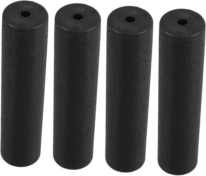 Kisangel 4Pcs Gym Workout Grip Covers Non Slip Hard Rubber Handle Sleeves for Dumbbells Barbell Equipment Ergonomic Design for Comfortable Exercise Durable Grip Tubing