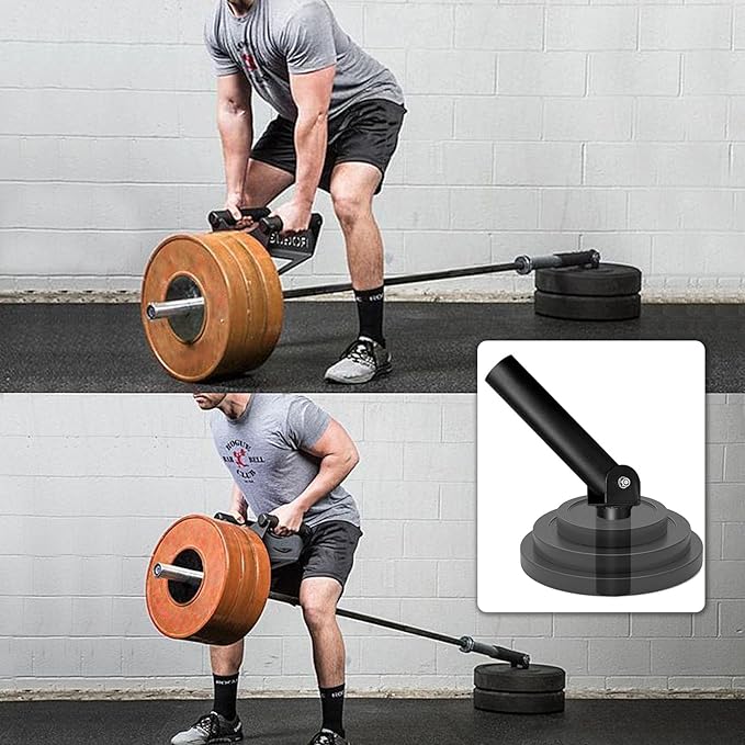 BLUSLM T Bar Row Platform Landmine Attachments for Squate Rack or Wall Mount Fits 2-inch Barbell, Landmine Base Gym Equipment, Power Cage Landmine for Almost of Power Rack