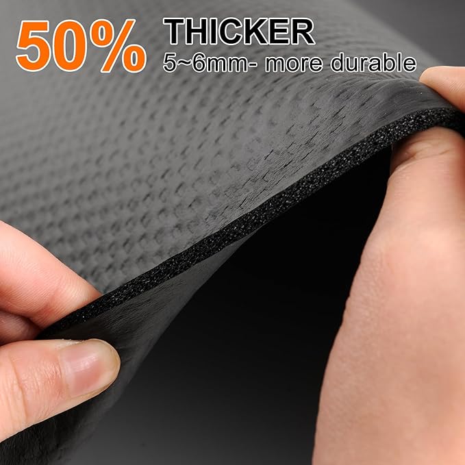 Treadmill Mat,Bike Mat,Stationary Bike Mat,Foldable Treadmill Mat for Hardwood Floors and Carpet.for Exercise Bike,Exercise Equipment Indoor Cycles,Rowing Elliptical (32" X 74.8")