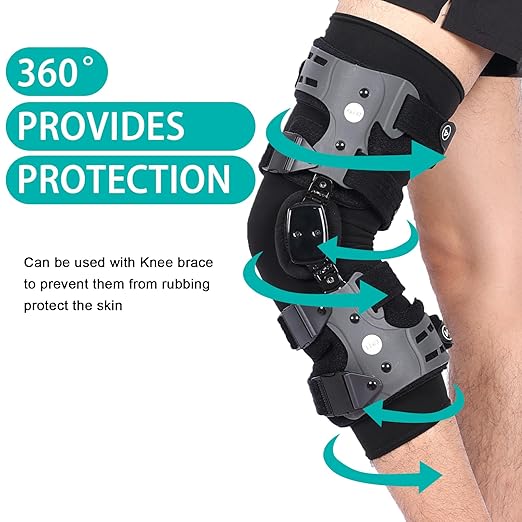Knee Brace Undersleeve for Men & Women, Leg Undersleeve for Knee Brace Closed Patella Protects Skin from Abrasions and Irritations (XL)
