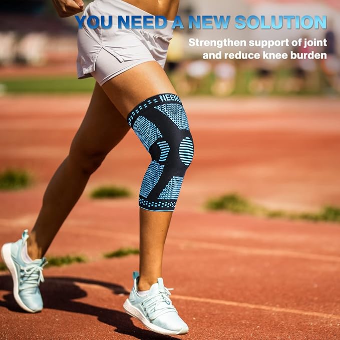 NEENCA Professional Knee Brace for Women/Men, Knee Support with Patella Pad & Side Stabilizers, Compression Knee Sleeve for Knee Joint Pain, Meniscus Tear, ACL, PCL, Runner, Workout