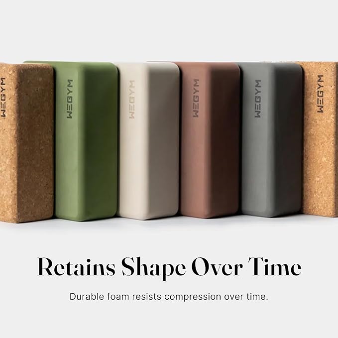 WeGym Yoga blocks with Anti-Slip, Comfortable Grip, Sturdy Sides for Secure Workouts at Home, for Yoga, and Pilate Training