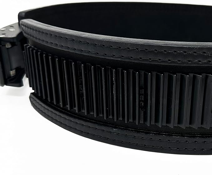 PR Lifestyle Personal Record Ratchet Belt 13mm – Powerlifting Belt Leather Weightlifting Belt for Men & Women, Adjustable Ratchet Buckle Gym Belt for Squat Deadlift Strength Training