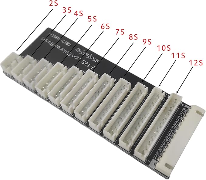 2S-12S Lipo Battery Balance Charger Extend Expansion Board Adapter Converter for RC Vehicles Lipo Battery Charging for iCharger X12 Parallel Charging Plate Balance Board for Lipo Balance Charger