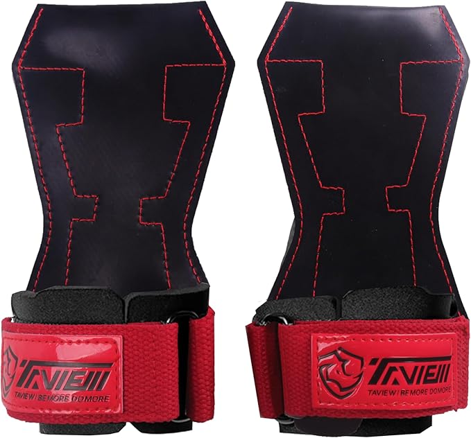TAVIEW Wrist Straps for Weightlifting for Maximum Grip Support - Lifting Deadlift Strap & Weight Lifting Grips Gloves for Working Out Pull Up Deadlifting & Shrugs