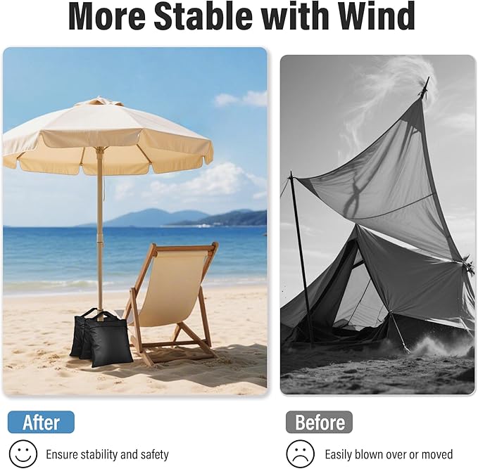 Sandbags Weight Bags for Photo Studio Photography Video Equipment, 4 Packs Empty Sandbag Set for Backdrop Stand, Photo Tripod, Canopy, Pop up Tent, Umbrella Base, Picnic Table,Fishing Chair