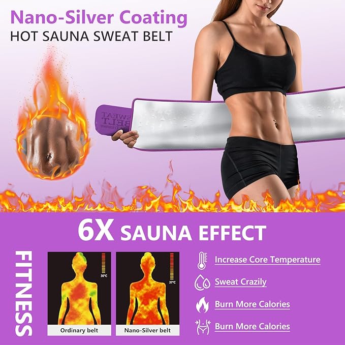 MORECOO Waist Trainer for Women Lower Belly Fat, Waist Sweat Band for Women, Belly Band Sweat Belt, Body Shaper, Stomach Wrap