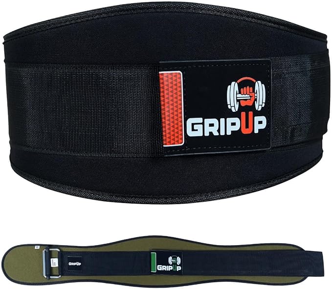 Self Locking Gym Weight Lifting Belt, 6.5” Double Locking Belt Padded Back Support, Olympic Lifting Athletes Fitness Bodybuilding Powerlifting Deadlift Squat Training for Men & Women