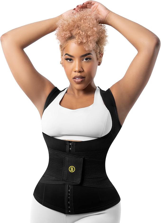 HOT SHAPERS Cami Waist Cincher & Waist Trainer – Hourglass Essentials Neoprene Sweat Vest for Body Sculpting & Core Support