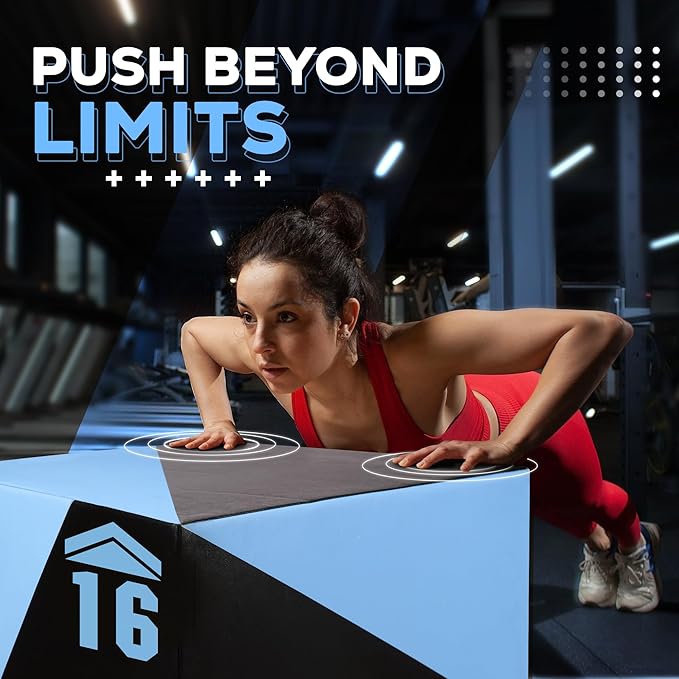 Yes4All 3 in 1 Foam Plyometric Jump Box for Training & Conditioning - Plyo Jump Box for Fitness Workout Exercise