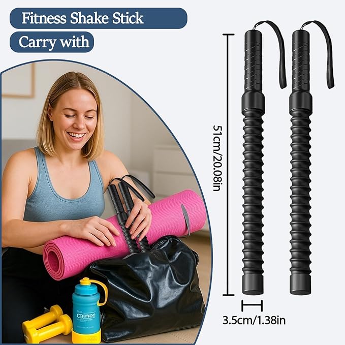 Ropeless Battle Ropes for Exercise Workout Rope, Portable Workout for Home Gym, Exercise Battle Ropes for HIIT Workouts, Low-Impact Cardio Training (2 Ropes with Gloves)