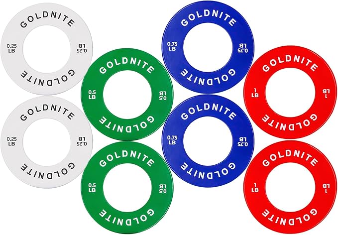 Change Plates Set 1.25LB 2.5LB 5LB Set Fractional Weight Plate Olympic Bumper Plates for Cross Training Steel Insert Strength Training Weight Plates