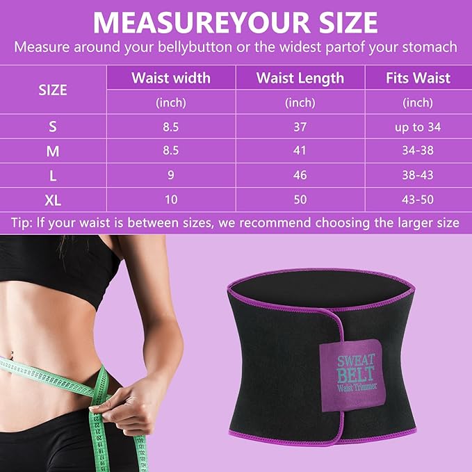 MORECOO Waist Trainer for Women Lower Belly Fat, Waist Sweat Band for Women, Belly Band Sweat Belt, Body Shaper, Stomach Wrap