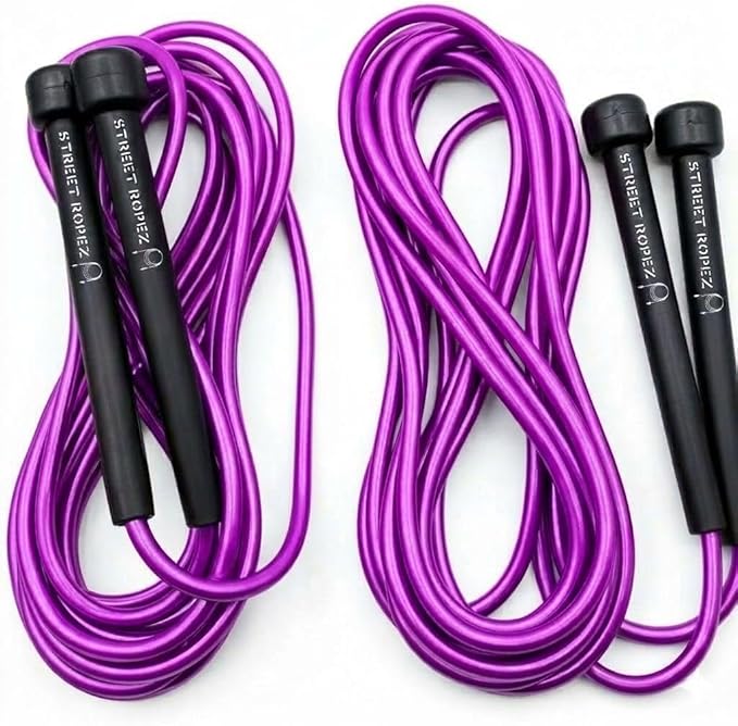 Royalty Double Dutch Jump Ropes (Set of 2) – 14 ft, Heavy-Weight, Tangle-Free, No Doubling Needed, Perfect for Beginners & Pros + Bonus Storage Bag