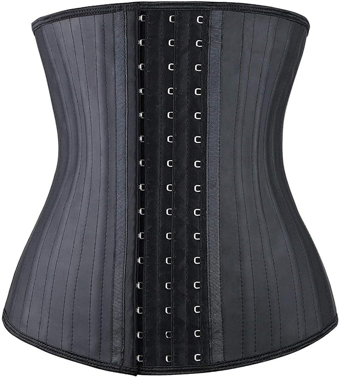 YIANNA Women's Underbust Latex Sport Girdle Waist Trainer Corsets Hourglass Body Shaper