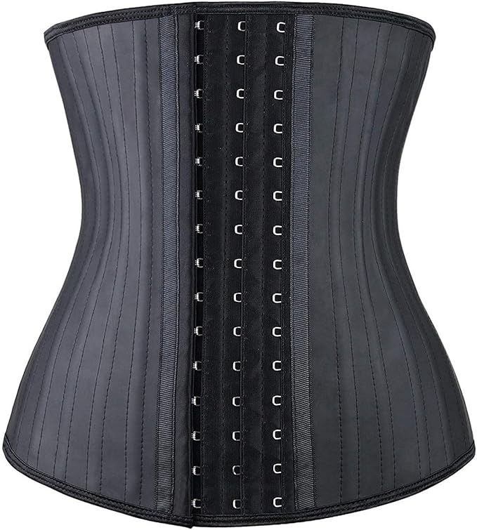 YIANNA Women's Underbust Latex Sport Girdle Waist Trainer Corsets Hourglass Body Shaper