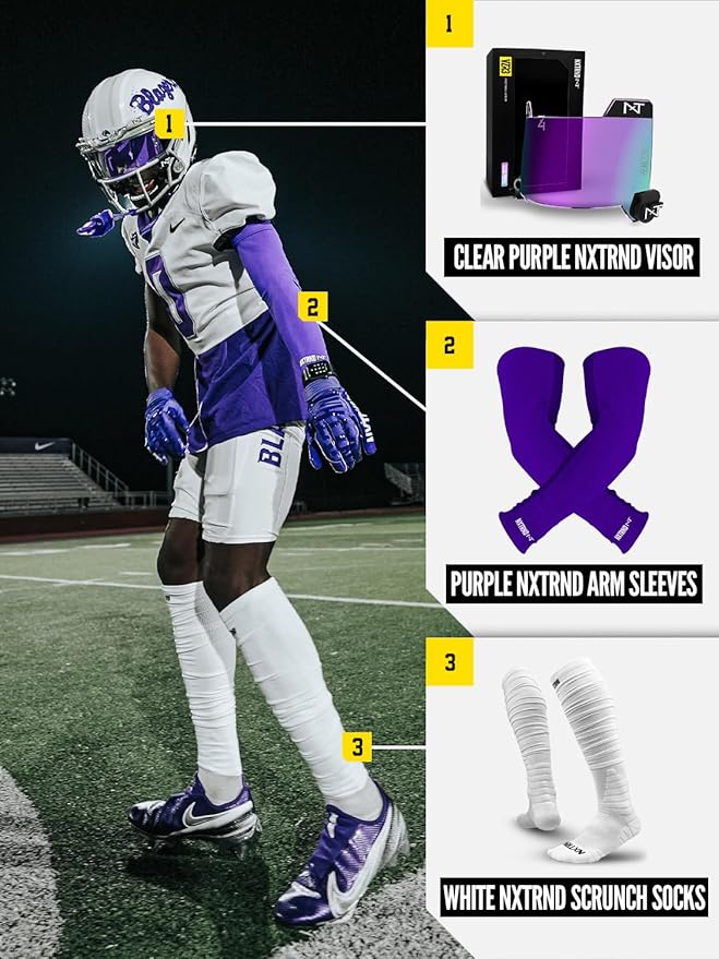 1 Pair Nxtrnd Compression Arm Sleeves for Men, Breathable Football, Basketball, Baseball Accessory, Adult & Kids