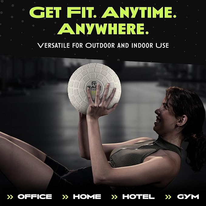 Rage Fitness Slam Ball,10, 15, 20lb Medicine Balls, Tread Texture For Firm Grip, Full Body Workout Dynamic Weighted Balls for Exercise, Smash Balls for Strength, Conditioning, Cardio and Core Workouts