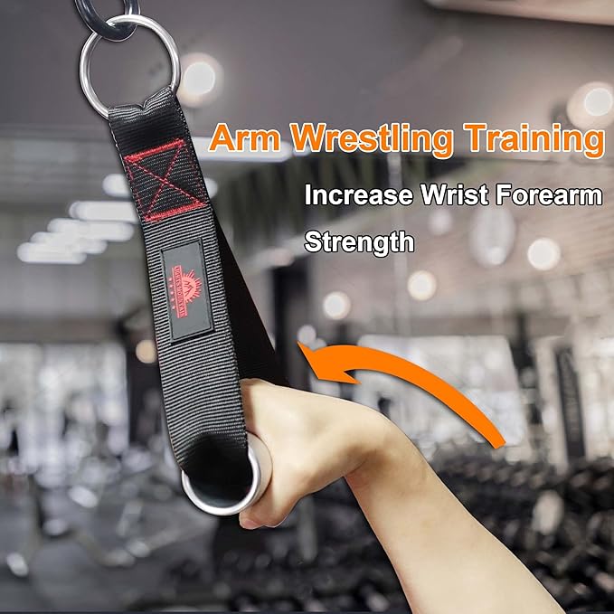 Heavy Duty Fat Gym Handle Grips 2" Diameter Aluminum Alloy Exercise Handles Cable Machine Pulley LAT Pulldown Attachments Arm Wrestling Training Handles