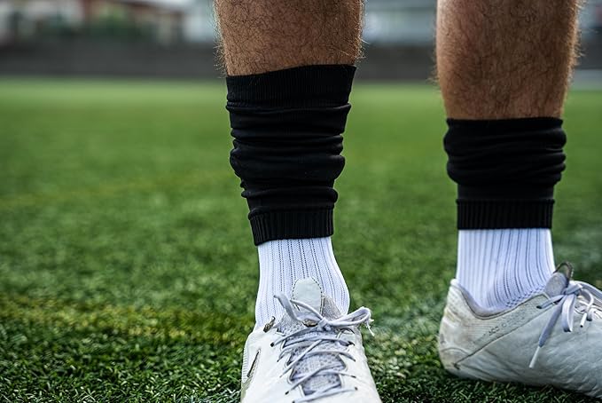 Tekkerz leg sleeve over 20 color variations compatible with grip socks for soccer, football, hockey, rugby athletic socks