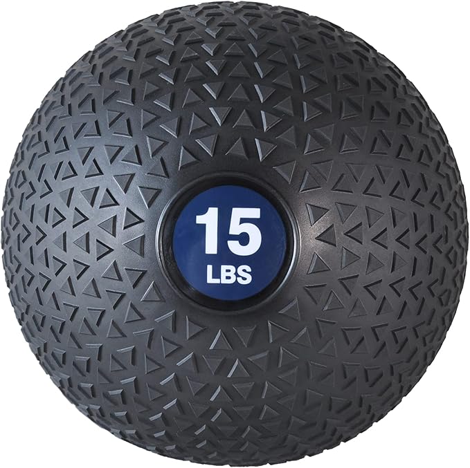 PRISP Weighted Medicine Slam Ball - Exercise Ball with Easy Grip Textured Surface