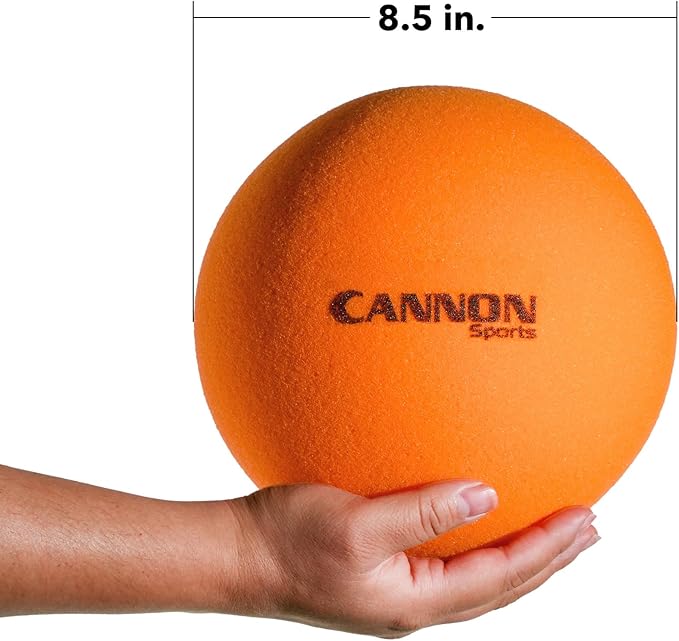 Cannon Sports Soft Foam Ball – Uncoated Medium Density Ball - Lightweight, Safe Play, Indoor/Outdoor Fun - Great for Volleyball, Basketball, Soccer, Dodgeball, and More