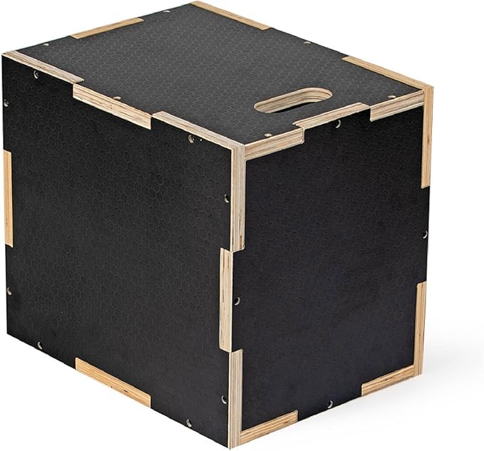 Titan Fitness Wooden Youth Wooden Plyometric Box, 12in 14in 16in, Pro-Duty Wooden Plyo Box, Step-Up Box Squat, Home Garage Gym Training