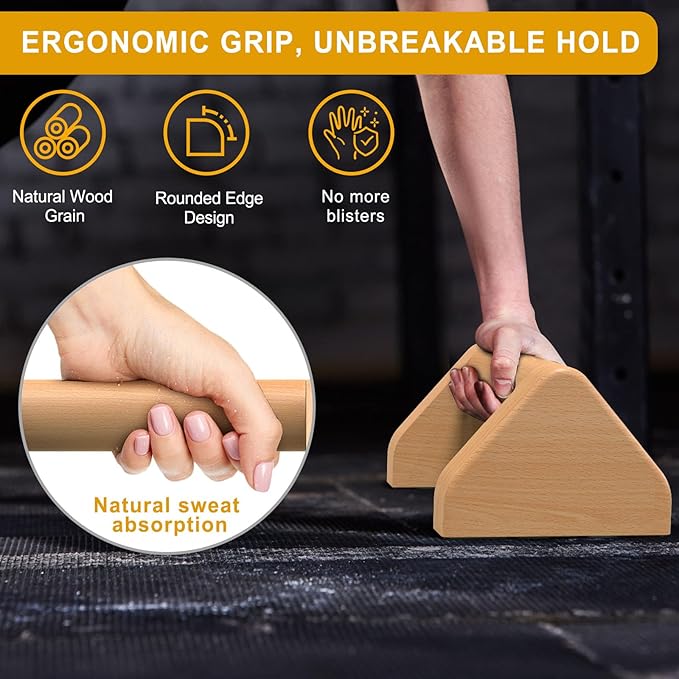 Kipika Push Up Bars, Pushup Stands, Anti-Slip Soft Plastic Push Up Handles, Bottom Anti-Slip Pad, Strength Training Equipment, Perfect for Floor Workout Exercise