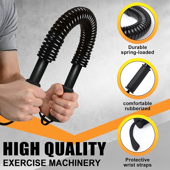 Power Twister Flex Bar - Black Upper Body Weight Machine