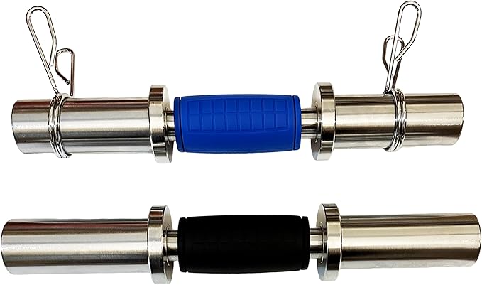 qibylift Dumbbell Handles Grips, Firm Rubber Barbell Grips Fit for Standard Barbell - Dumbell Handles, Silicone Rubber Barbell Grips for Weight Lifting Cable Attachments & Fitness Training