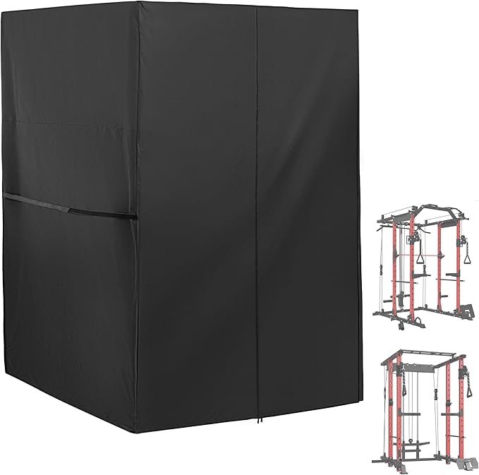 Squat Rack Cover, Waterproof Power Cage Cover, Protective Squat Cage Cover for Home Gym, Outdoor Power Rack Cover/Gym Rack Cover/Weight Lifting Rack Cover/Smith Machine Cover