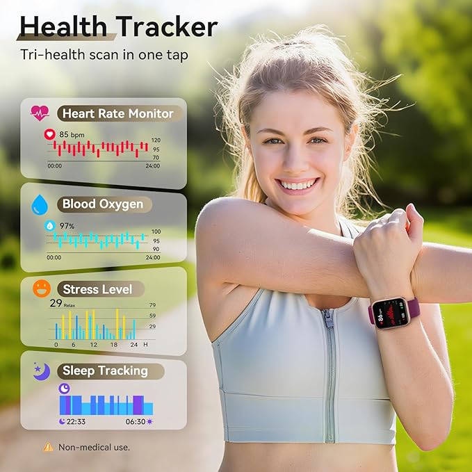 Smart Watches for Men (Android/iPhones), 120+ Sport Modes Fitness Tracker Watch with SpO2/Heart Rate Monitor, Steps/Sleep Tracker, 1.85" HD Smart Watch with Bluetooth Calls/Messages, 3ATM waterproof