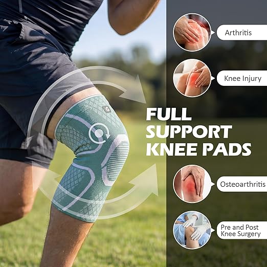 GOOGAH Knee Compression braces 2-Pack - Pain Relief Support for Arthritis, ACL & Meniscus Tears | Breathable Nylon Knee Sleeves for Men & Women | Sizes XXS-2XL