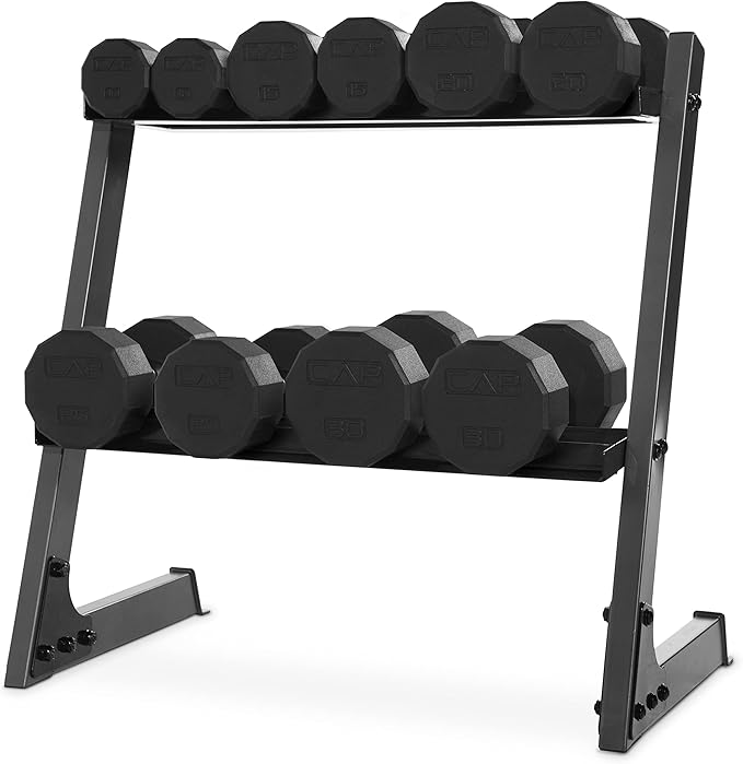 CAP Barbell Coated Hex Dumbbell Weight - Single | 10-120 lbs | Multiple Options