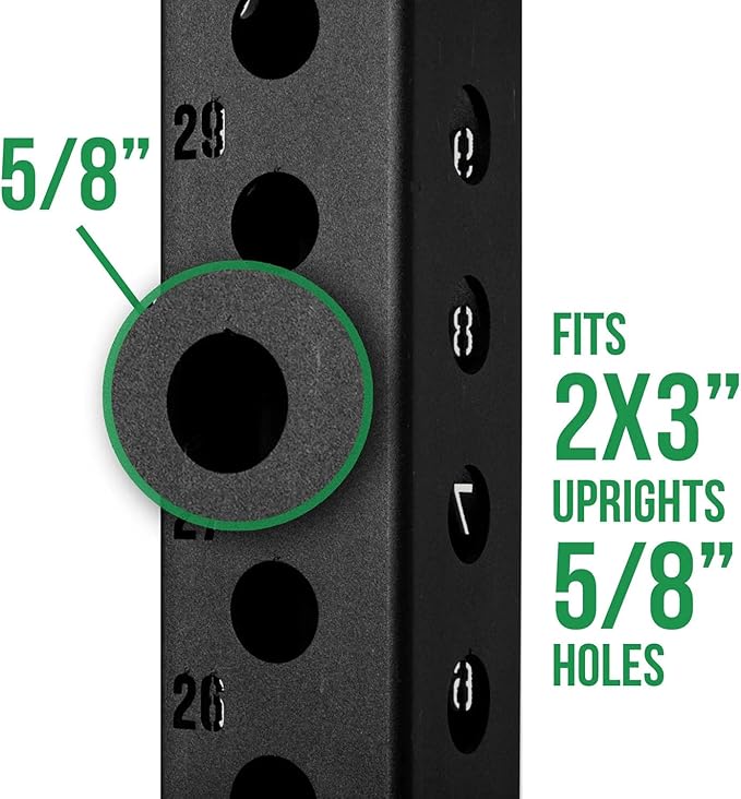 Dip Bar Station For Tricep Dips, Bodyweight Training, Calisthenics, Attaches to 2"x3" Rigs, Cages, Squat Racks with 5/8" Hardware, Angular Bar Layout