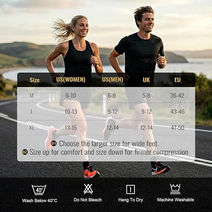 Copper Ankle Compression Socks for Men and Women(6 pairs), Breathable Arch Support Short Running Socks
