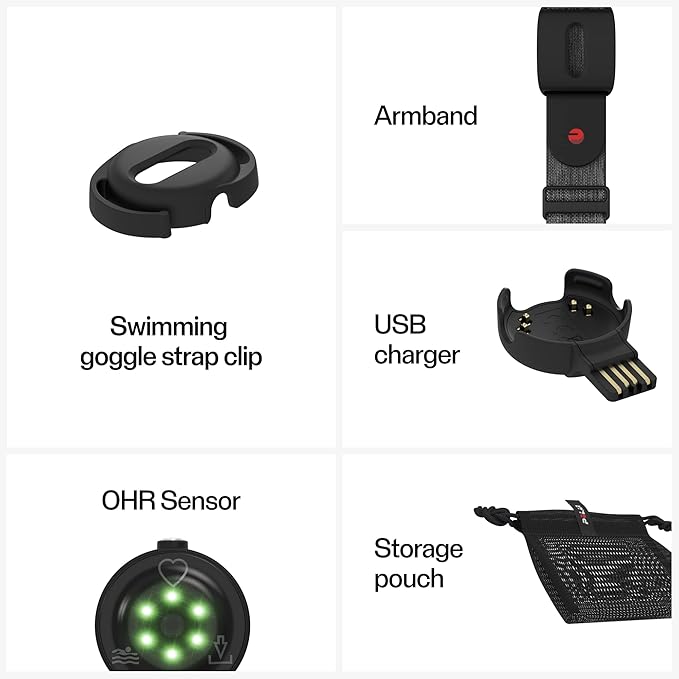 Polar Verity Sense - Optical Heart Rate Monitor Armband - ANT+, Dual Bluetooth