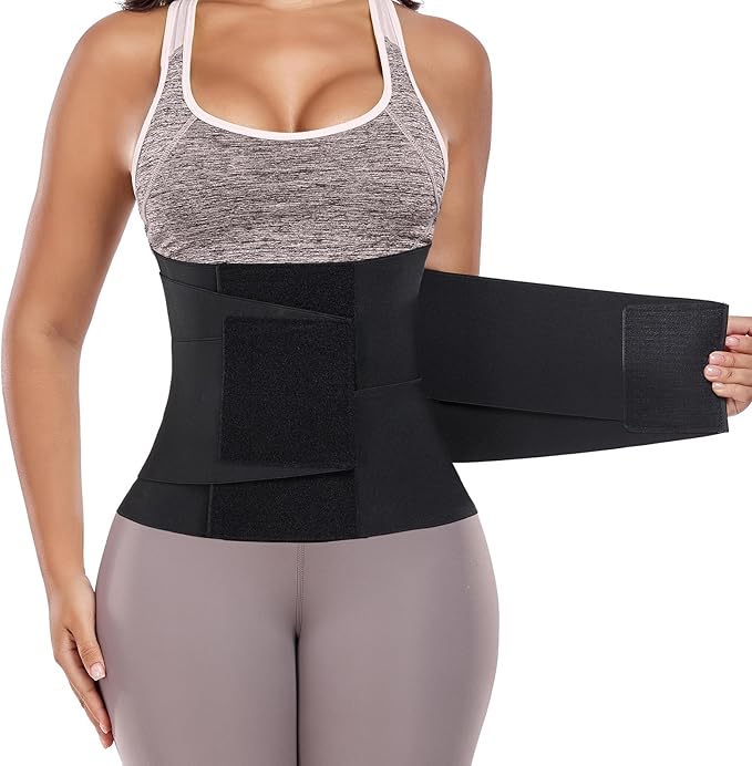 Waist Trainer Belt for Women Belly Fat Waist Cincher Trimmer Ab Belt Tummy Control Body Shaper with Triple Wrap
