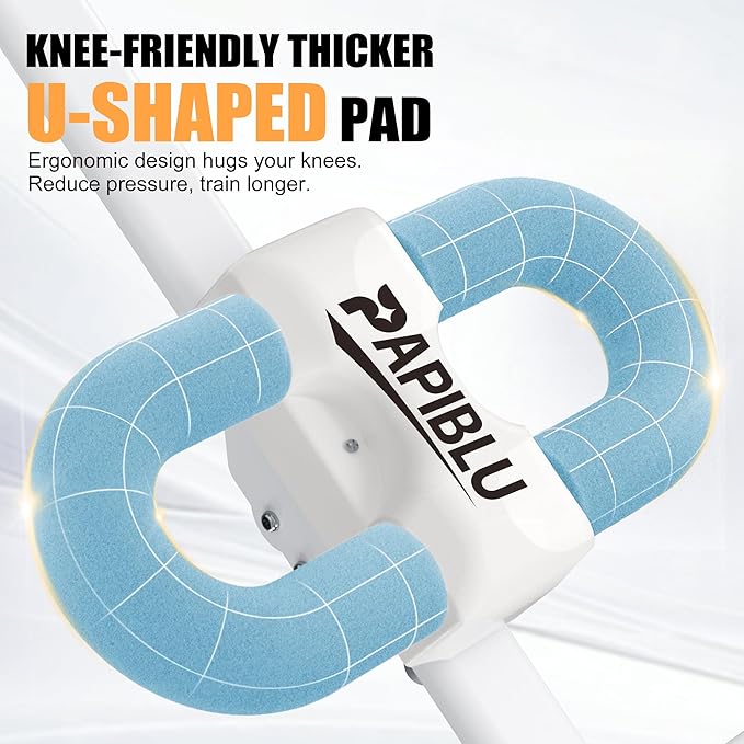 Abdominal Trainers - Adjustable Ab Trainer Machine, Foldable Abdominal Workout Equipment with Knee Protection - Home Gym Core Strength Trainer for Men & Women