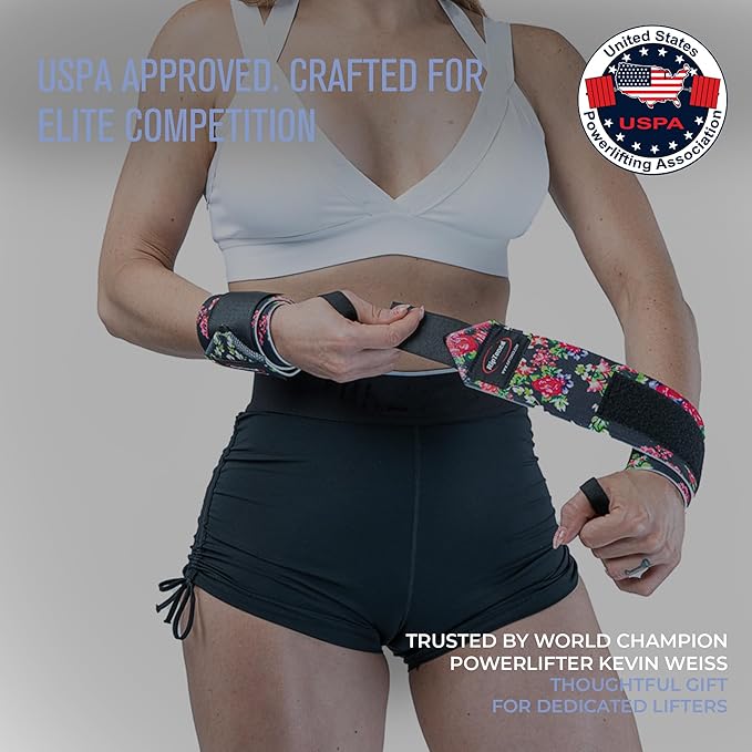 Rip Toned Wrist Wraps for Weightlifting – USPA & USAPL Approved 18" Wrist Straps for Powerlifting – Adjustable, Durable Gym Wraps with Thumb Loop – Maximum Support for Men & Women
