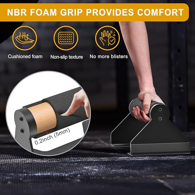 Kipika Push Up Bars, Pushup Stands, Anti-Slip Soft Plastic Push Up Handles, Bottom Anti-Slip Pad, Strength Training Equipment, Perfect for Floor Workout Exercise