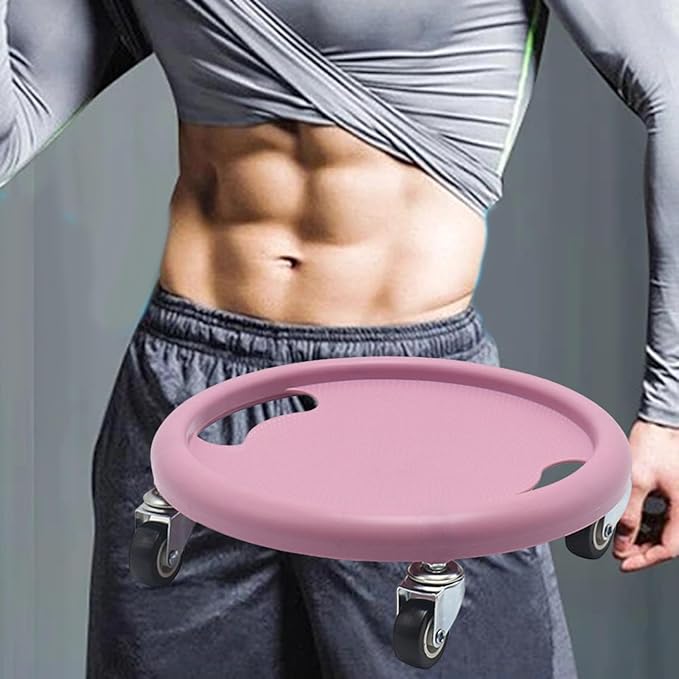 Abdominal Disc Wheel Roller Trainer, Exercise Sliders Portable Fitness Roller Sliding Discs Fitness Equipment for Men Women