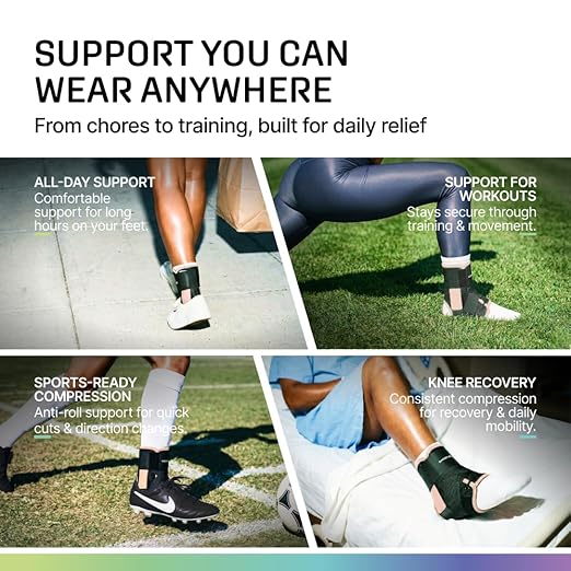 MODVEL Slim Lace Up Ankle Brace, Adjustable Ankle Braces for Men, Ankle Brace for Women, Ankle Support for Women – Figure 8 Ankle Brace Strapping with Soft Pads for Sprained Joint Stability Ankle Wrap