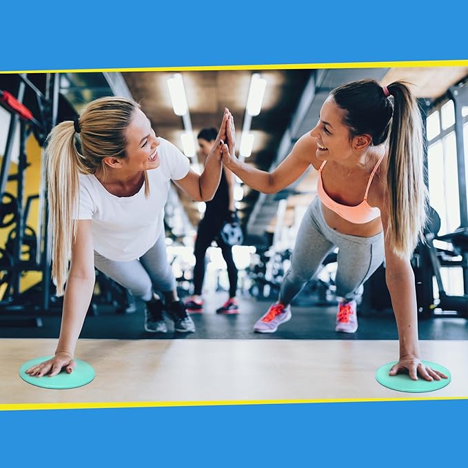 Jenaai Core Sliders for Working Out Bulk Dual Sided Workout Disc Gifts for Group Training Classes Fitness Slider for Stability Ab Legs Full Body Fit Gym Carpet Hardwood FloorFoot