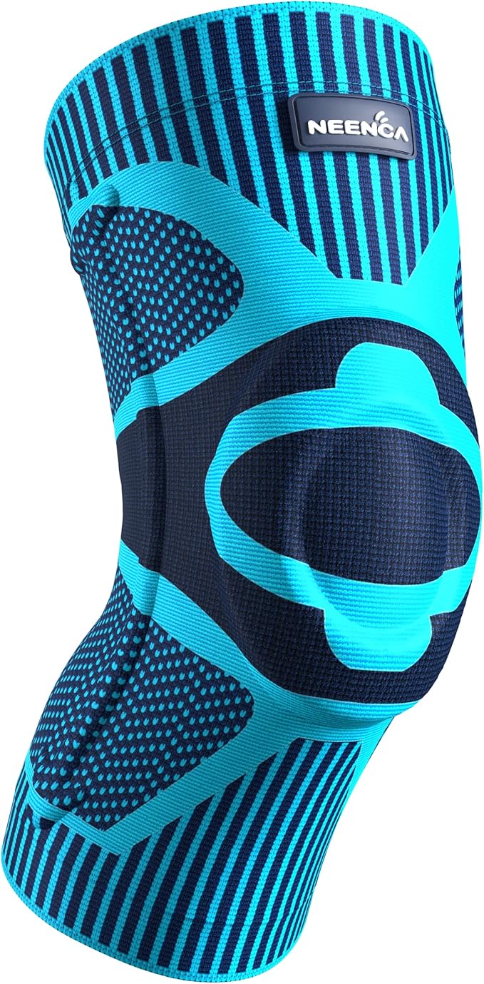 NEENCA 2 Pack Knee Braces for Knee Pain, Compression Knee Sleeves with Patella Gel Pad & Side Stabilizers, Knee Support for Meniscus Tear, Arthritis, Joint Pain, ACL, Runner, Workout