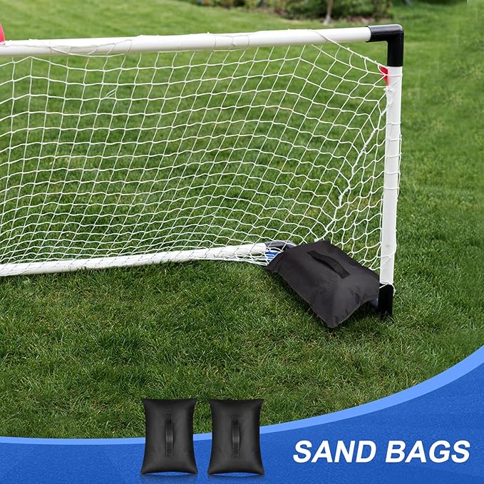 Arrowbash Sports Net Sandbags with PE Leak Proof Transparent Bags Weighted Anchors Bag Sport Sandbags for Stability Baseball Nets Hockey Golf Football Nets Soccer Goals and More(45 Pcs,Black)
