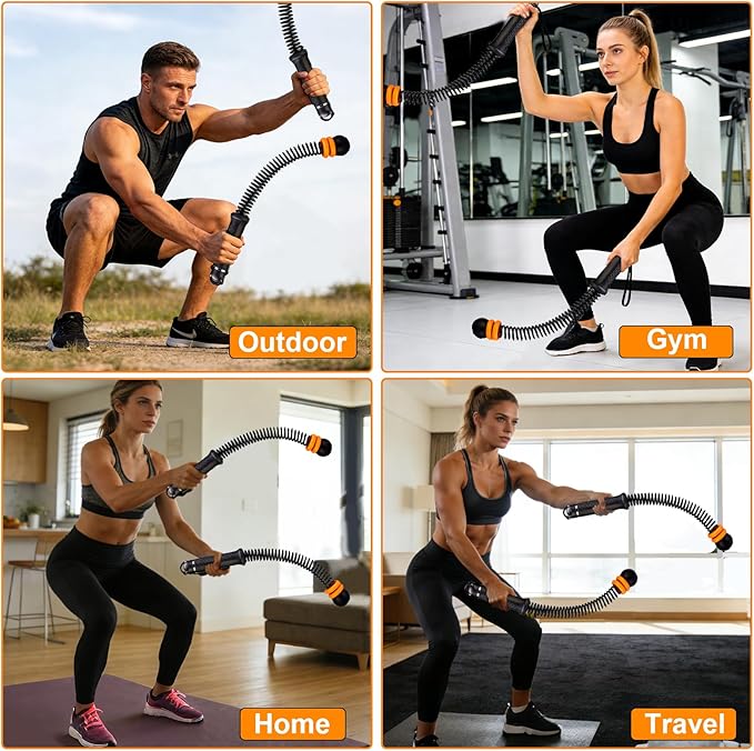 Ropeless Battle Ropes Adjustable Weight, Portable Cordless Battle Ropes for Home Gym, High Calorie Burn for Men & Women, Fitness Equipment for HIIT & Low-Impact Aerobic Training